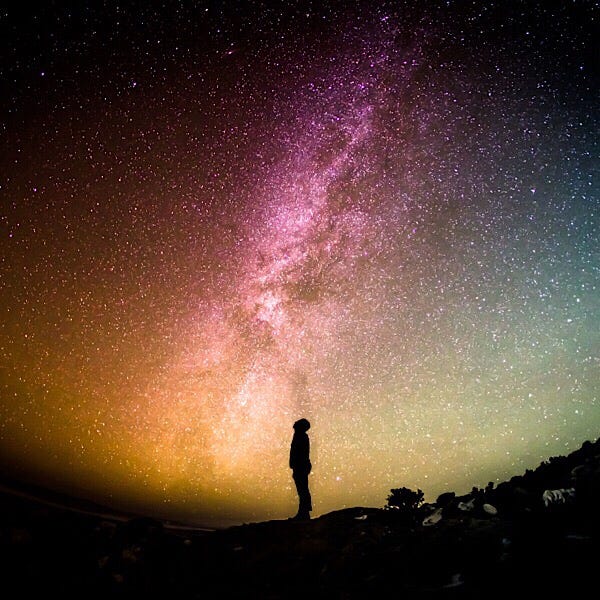 Looking up at the universe